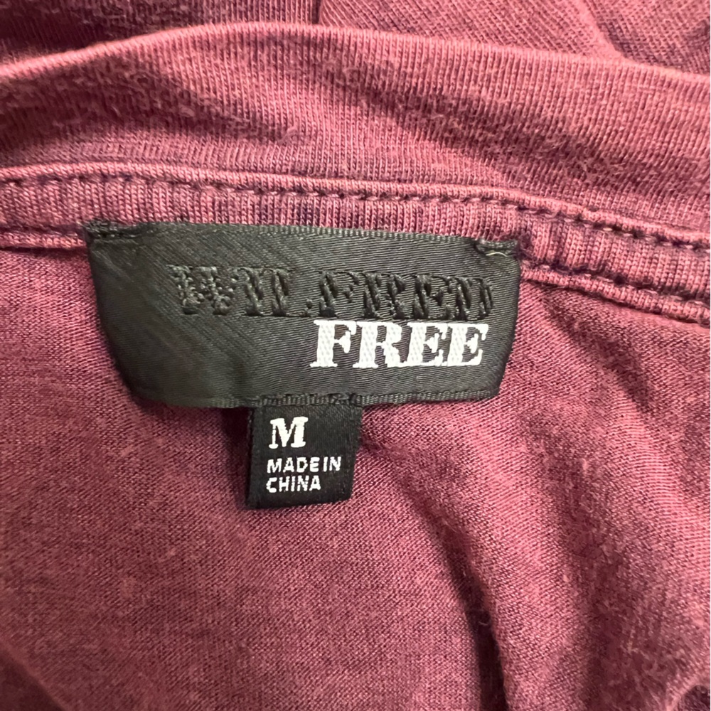 Wilfred Free Ribbed V-Neck Crop Top - Size Medium - Picture 2 of 3